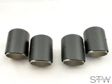 Carbon matt / glänzend Auspuffblenden Endrohre für BMW M2 F87 - 90mm - STW-Solutions