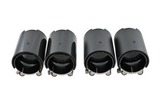 Carbon matt / glänzend Auspuffblenden Endrohre MP für BMW M2 F87 - 93mm schwarz