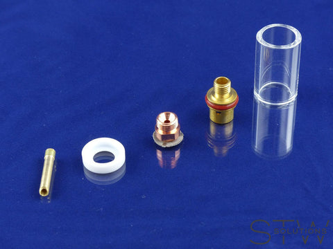 WIG TIG Schweißbrenner Glas Gasdüse SMALL WP 9 20 Gaslinse 2.4mm - STW-Solutions