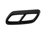 Auspuffblende Abdeckung Satz für Mercedes Benz C-Klasse W206 S206 Carbon-Look - STW-Solutions