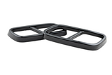 Auspuffblende Abdeckung ABS Satz für Mercedes Benz C-Klasse W206 S206 Schwarz - STW-Solutions
