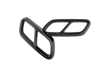 Auspuffblende Abdeckung ABS Satz für Mercedes Benz C-Klasse W206 S206 Schwarz - STW-Solutions