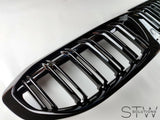 Frontgrill Nieren Doppelsteg schwarz für BMW 3er G20 G21 mit/ohne PASP