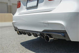 Carbon Heckdiffusor / Auspuffblende - für BMW 3er (F30 + F31) mit M-Paket - STW-Solutions
