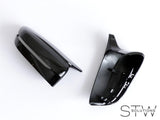 Sport Spiegel Spiegelkappen für BMW 5er 6er 7er 8er G30 G31 G32 G38 G11 G12 G15 SCHWARZ - STW-Solutions