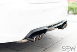 Carbon matt / glänzend Auspuffblenden Endrohre für BMW M2 F87 - 90mm - STW-Solutions