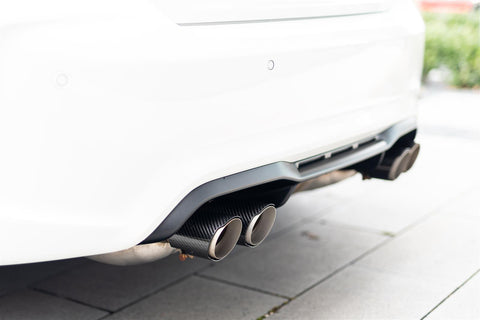 Carbon matt / glänzend Auspuffblenden Endrohre für BMW M2 F87 mit Perf. ESD