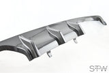 dry Carbon Diffusor Heckdiffusor - Auspuffblende für BMW M3 F80 + M4 F82 + F83 - STW-Solutions