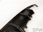 Carbon Diffusor Heckdiffusor - Auspuffblende für BMW M3 F80 + M4 F82 + F83 - STW-Solutions