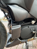 Carbon matt Ölkühlerabdeckung Verkleidung 8-Reihig für Buell XB 9 12 ab 2008 EBR - STW-Solutions