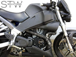 Carbon matt Rahmenschoner -Abdeckung -Schützer für Buell XB9 XB12  R / S / SX / SCG EBR - STW-Solutions