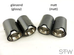 Carbon matt / glänzend Auspuffblenden Endrohre MP für BMW M3 M4 - 93mm