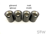 Carbon matt / glänzend Auspuffblenden Endrohre MP für BMW M3 M4 - 93mm