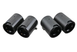 Carbon matt / glänzend Auspuffblenden Endrohre MP für BMW M3 M4 - 93mm schwarz - STW-Solutions