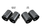 Carbon matt / glänzend Auspuffblenden Endrohre MP für BMW M2 F87 - 93mm schwarz