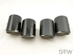 Carbon matt / glänzend Auspuffblenden Endrohre für BMW Fx 140i 240i mit Perf. ESD