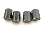 Carbon matt / glänzend Auspuffblende Endrohr UNIVERSAL 67mm KURZ - STW-Solutions