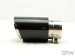 Carbon matt / glänzend Auspuffblende Endrohr exhaust tips für REMUS BULL-X 64mm