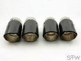 Carbon matt / glänzend Auspuffblende Endrohr UNIVERSAL 67mm