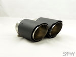 Carbon matt / glänzend Auspuffblende Endrohr exhaust tips für REMUS BULL-X 64mm