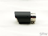 Carbon matt / glänzend Auspuffblende Endrohr exhaust tips für REMUS BULL-X 64mm