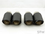 Carbon matt / glänzend Auspuffblende Endrohr UNIVERSAL 67mm