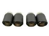 Carbon matt / glänzend Auspuffblende Endrohr exhaust tips für REMUS BULL-X 64mm