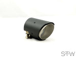 Carbon matt / glänzend Auspuffblende Endrohr UNIVERSAL 70mm KURZ - STW-Solutions