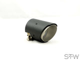 Carbon matt / glänzend Auspuffblende Endrohr UNIVERSAL 70mm KURZ - STW-Solutions