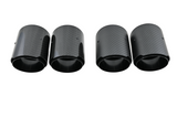 Carbon matt / glänzend Auspuffblenden Endrohre für BMW M3 M4 mit Perf. ESD schwarz - STW-Solutions