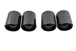 Carbon matt / glänzend Auspuffblende Endrohr UNIVERSAL 67mm KURZ schwarz