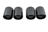 Carbon matt / glänzend Auspuffblende Endrohr UNIVERSAL 67mm KURZ schwarz - STW-Solutions