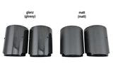 Carbon matt / glänzend Auspuffblenden Endrohre für BMW M2 F87 - 90mm schwarz - STW-Solutions