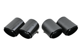 Carbon matt / glänzend Auspuffblenden Endrohre für BMW M2 F87 - 90mm schwarz - STW-Solutions