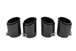 Carbon matt / glänzend Auspuffblende Endrohr UNIVERSAL 67mm KURZ schwarz