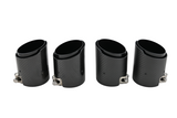 Carbon matt / glänzend Auspuffblende Endrohr UNIVERSAL 67mm KURZ schwarz