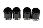 Carbon matt / glänzend Auspuffblende Endrohr UNIVERSAL 67mm KURZ schwarz