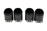 Carbon matt / glänzend Auspuffblende Endrohr UNIVERSAL 67mm KURZ schwarz