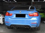 Carbon Diffusor Heckdiffusor Auspuffblende 3-teilig für BMW M3 F80 + M4 F82 F83 - STW-Solutions