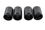 Carbon matt / glänzend Auspuffblenden Endrohre MP für BMW M3 M4 - 93mm schwarz - STW-Solutions