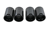 Carbon matt / glänzend Auspuffblenden Endrohre MP für BMW M2 F87 - 93mm schwarz - STW-Solutions