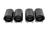 Carbon matt / glänzend Auspuffblenden Endrohre MP für BMW M2 F87 mit Perf.-ESD schwarz - STW-Solutions