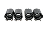 Carbon matt / glänzend Auspuffblenden Endrohre MP für BMW M2 F87 mit Perf.-ESD schwarz - STW-Solutions