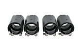Carbon matt / glänzend Auspuffblenden Endrohre MP für BMW M3 M4 - 93mm schwarz - STW-Solutions