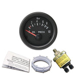 Öldruck-Anzeige 12V Retro-Look schwarz 52mm Rundinstrument - STW-Solutions