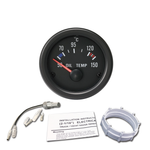 Öltemperatur-Anzeige 12V Retro-Look schwarz 52mm Rundinstrument - STW-Solutions