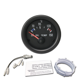 Öltemperatur-Anzeige 12V Retro-Look schwarz 52mm Rundinstrument - STW-Solutions