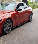 Carbon Seitenschweller Ansätze für BMW M4 F82 F83 - STW-Solutions