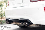 Carbon matt / glänzend Auspuffblenden Endrohre für BMW M2 F87 mit Perf. ESD - STW-Solutions