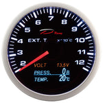 4in1 Abgastemperatur Anzeige + Öldruck Öltemperatur Volt - Multi-gauge OLED - STW-Solutions
